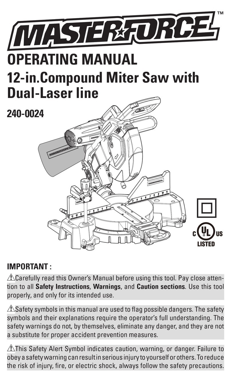 MasterForce 240-0024 User manual