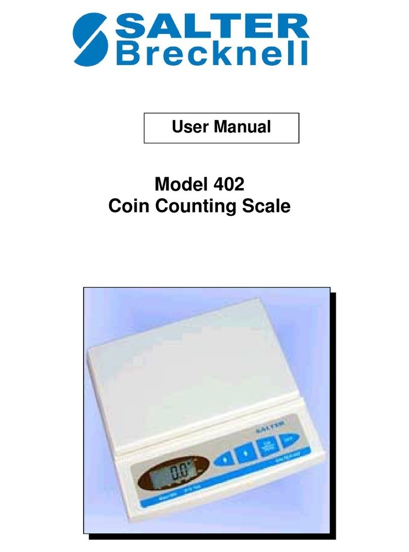 Salter Brecknell 402 User manual