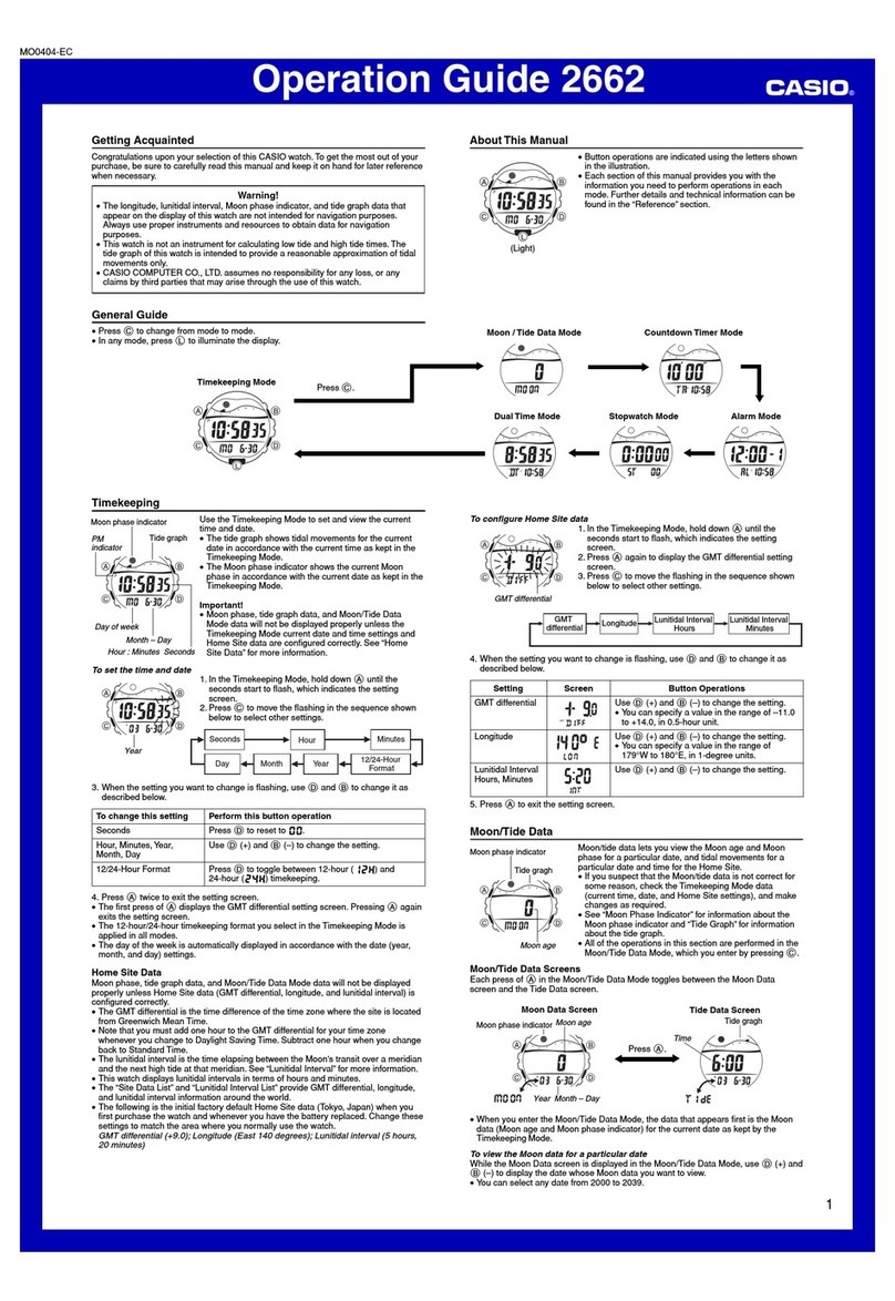 Casio 2662 User manual Casio 2662 User manual