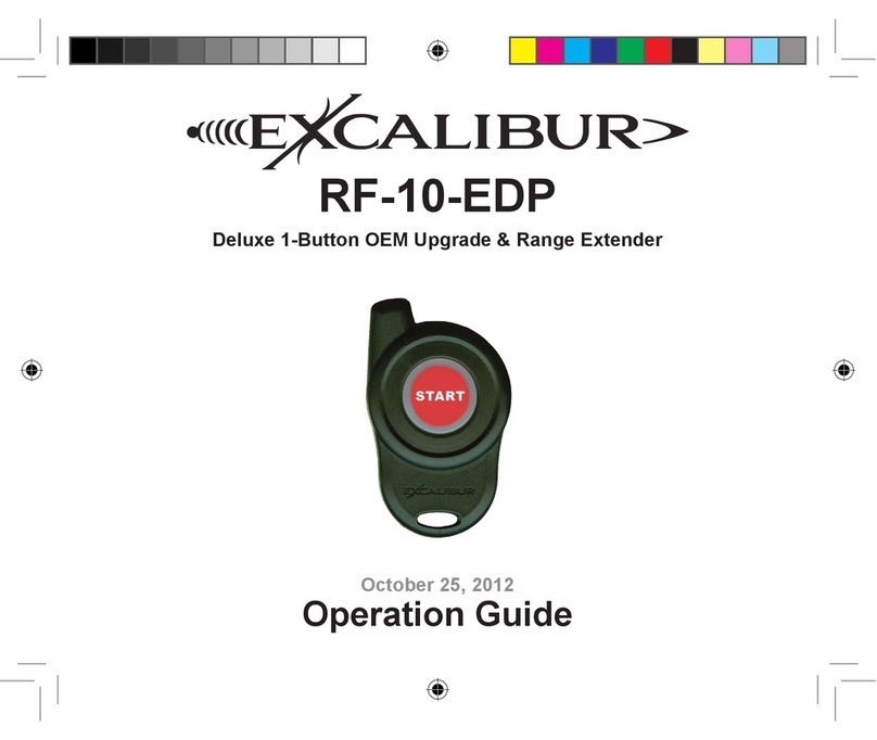 Excalibur RF-10-EDP Operation guide