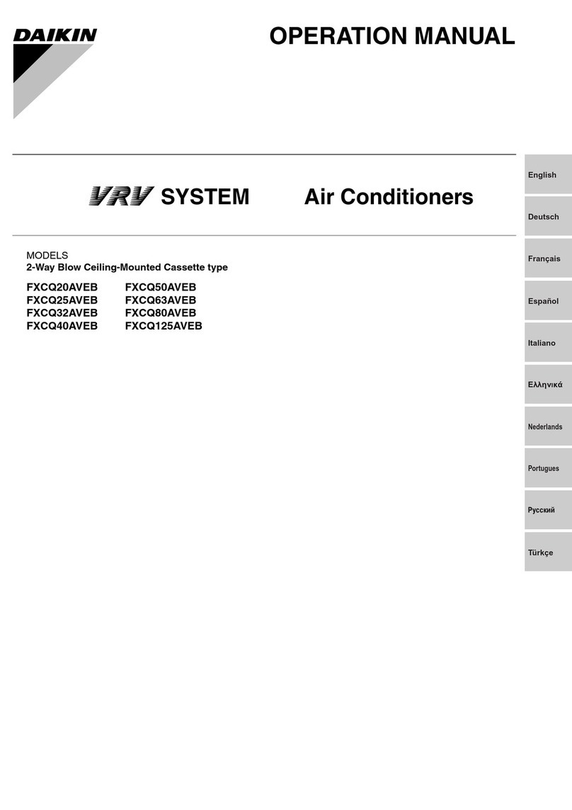 Daikin VRV System FXCQ20AVEB User manual