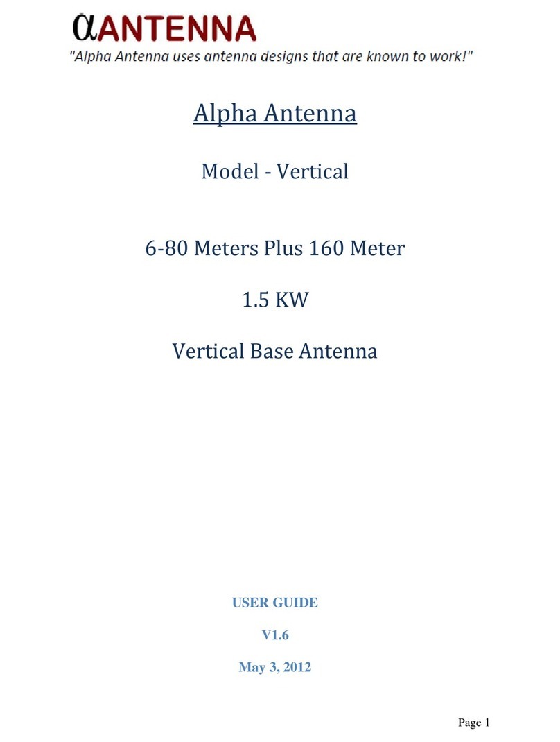 Alpha Antenna Vertical User manual