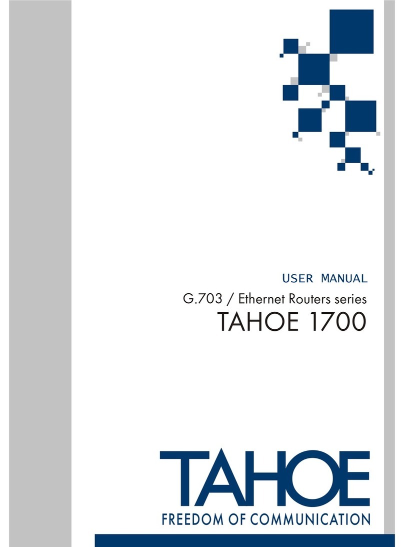 Tahoe 1701 User manual