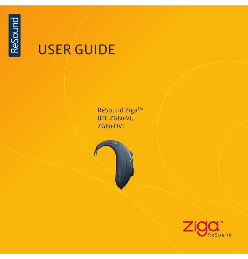 ReSound Ziga BTE ZG80-VI User manual