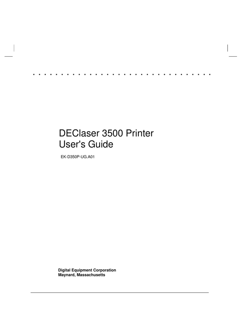 Digital Equipment DEClaser 3500 User manual