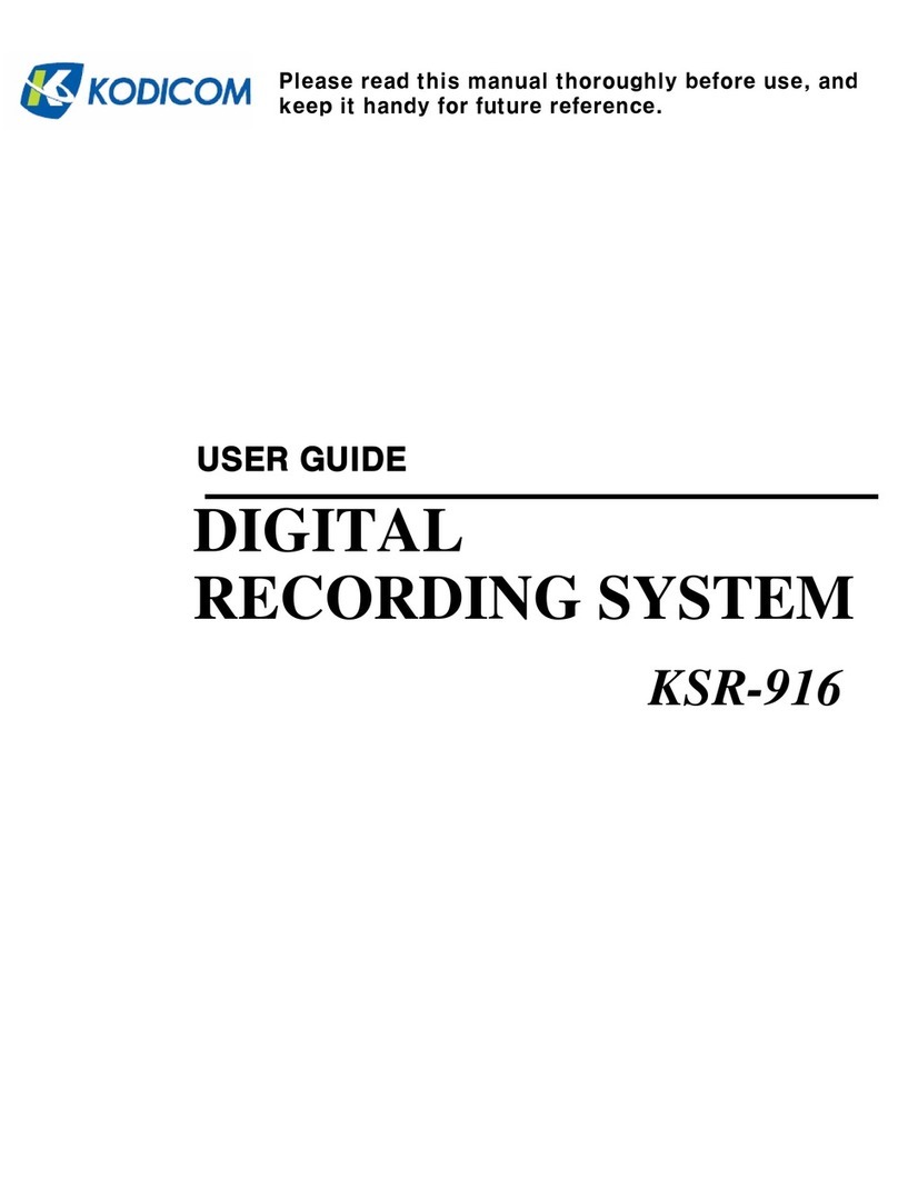 Kodicom KSR-916 User manual
