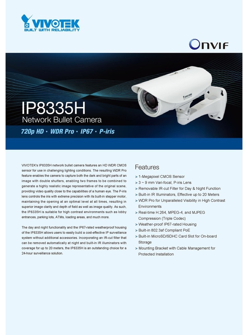 Vivotek IP8335H Speci?cations
