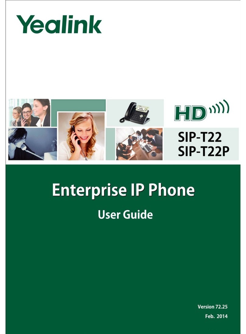 Yealink SIP-T22 User manual