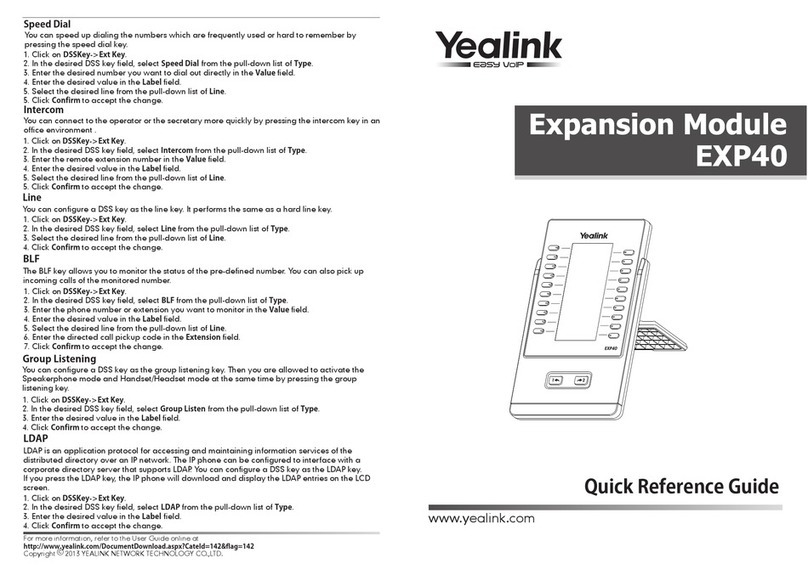 Yealink EXP40 User manual