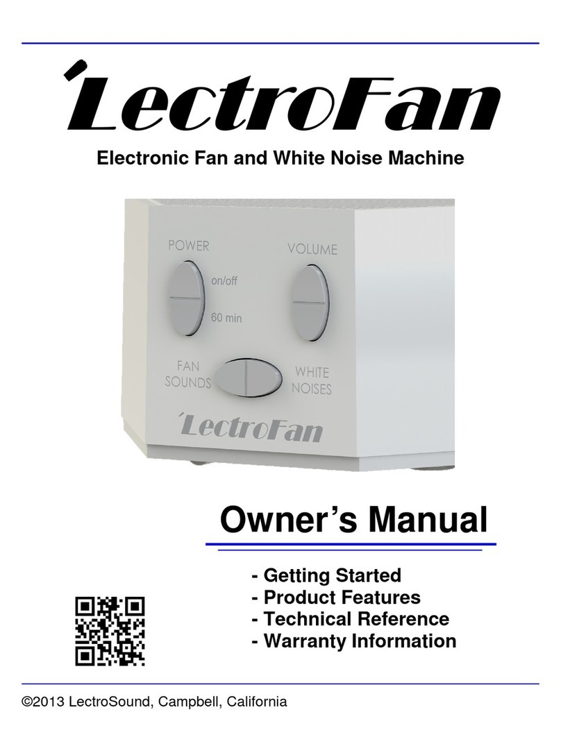 LectroSound LectroFan owner's manual