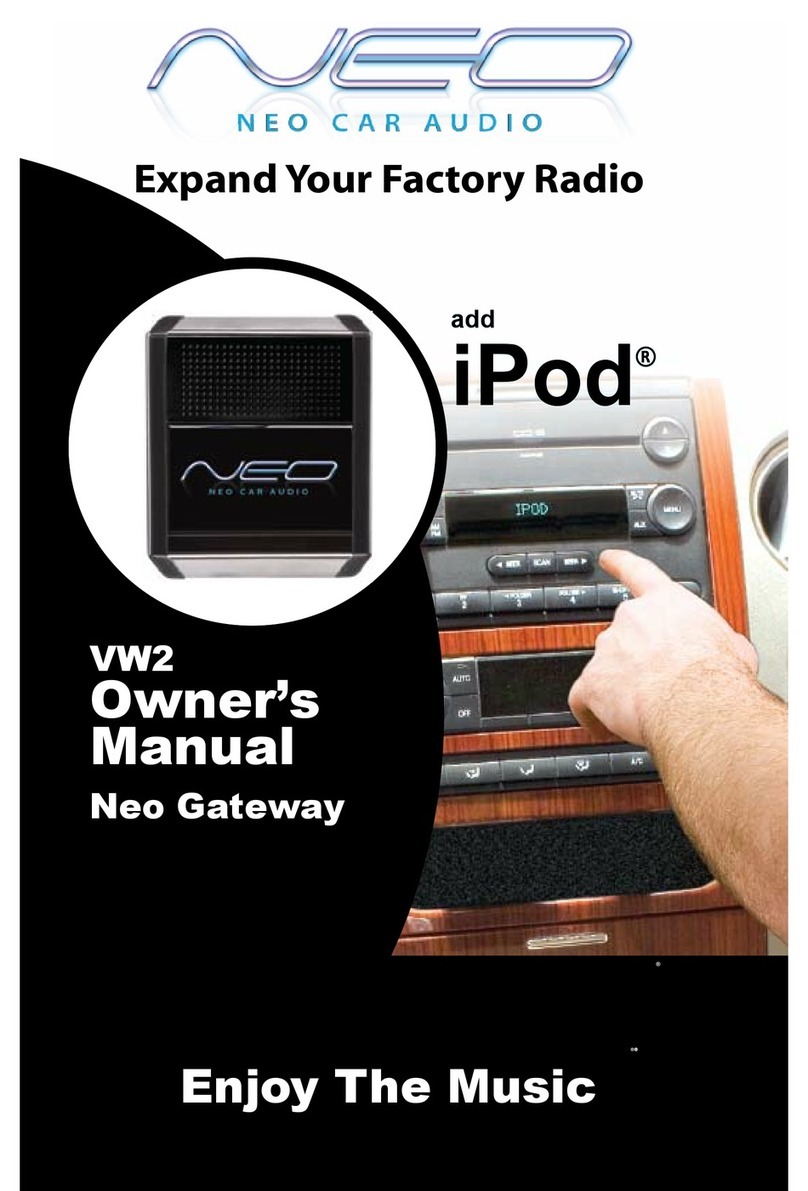 Neo Car Audio Neo Gateway User manual