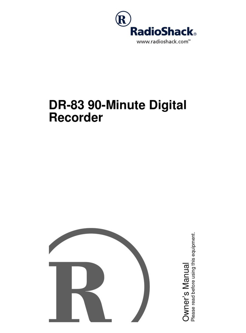 Radio Shack DR-83 owner's manual