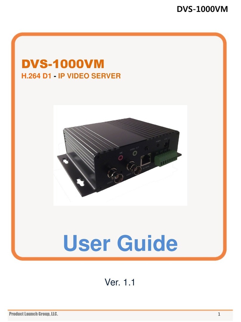 Product Launch Group DVS-1000VM user guide