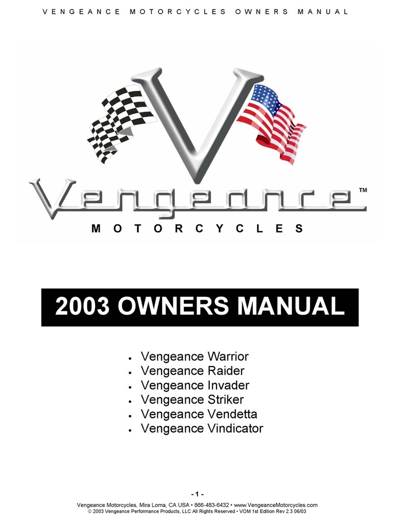 VENGEANCE Warrior 2003 owner's manual