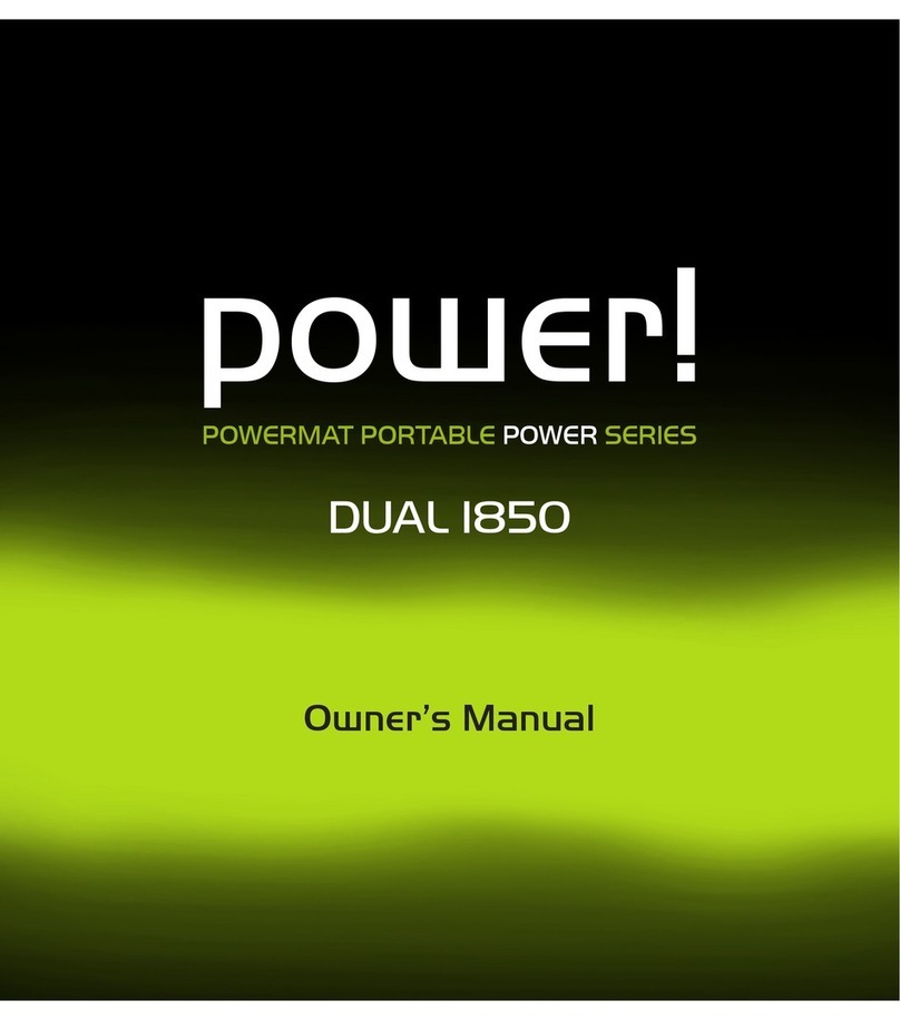 Powermat Power! Dual 1850 User manual