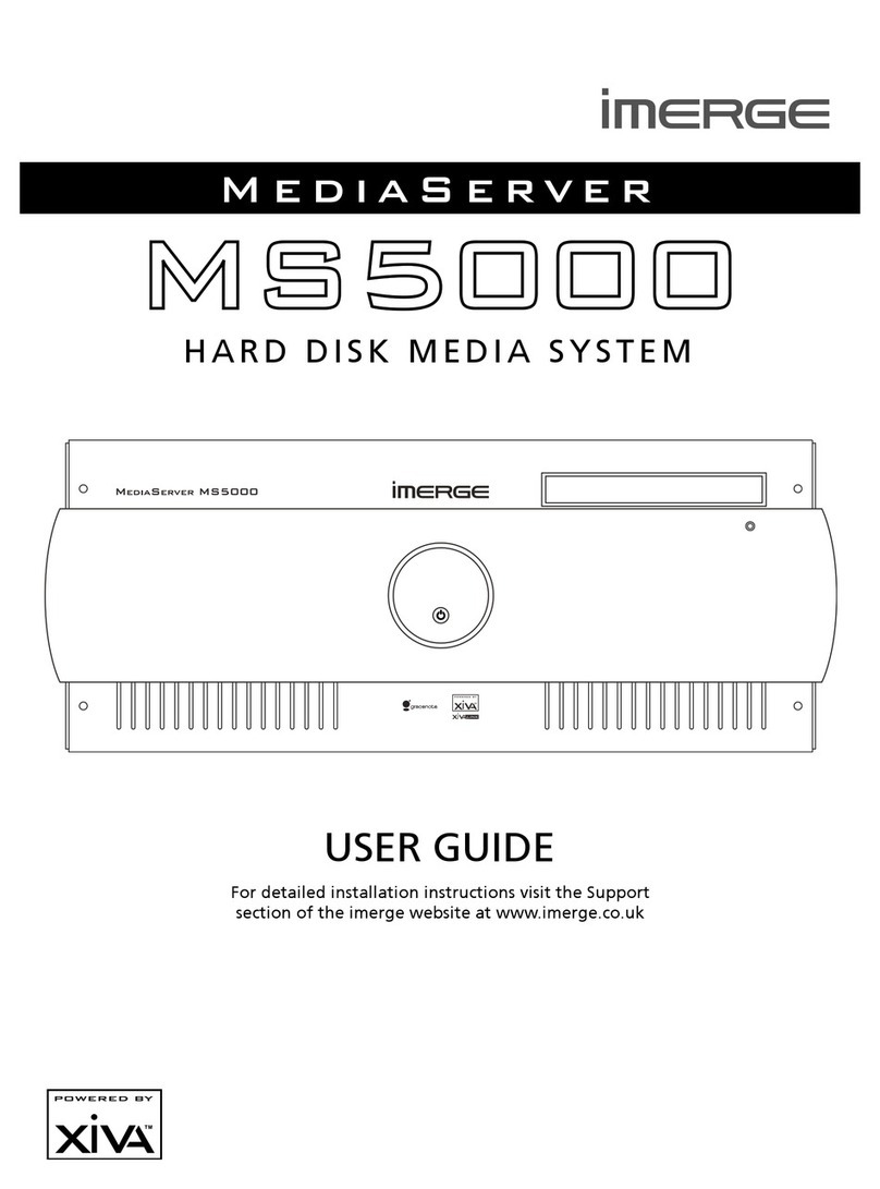 Imerge MediaServer MS5000 user guide