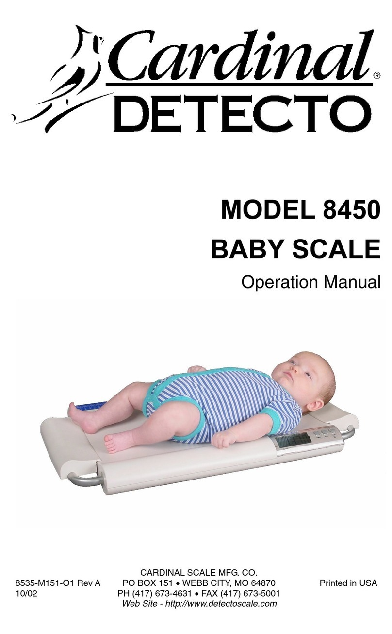 Detecto 8450 User manual