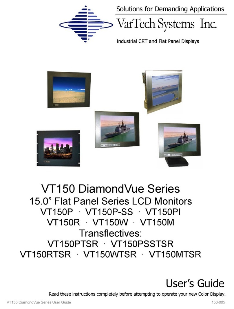 VarTech Systems DiamondVue VT150P User manual VarTech Systems DiamondVue VT150P User manual