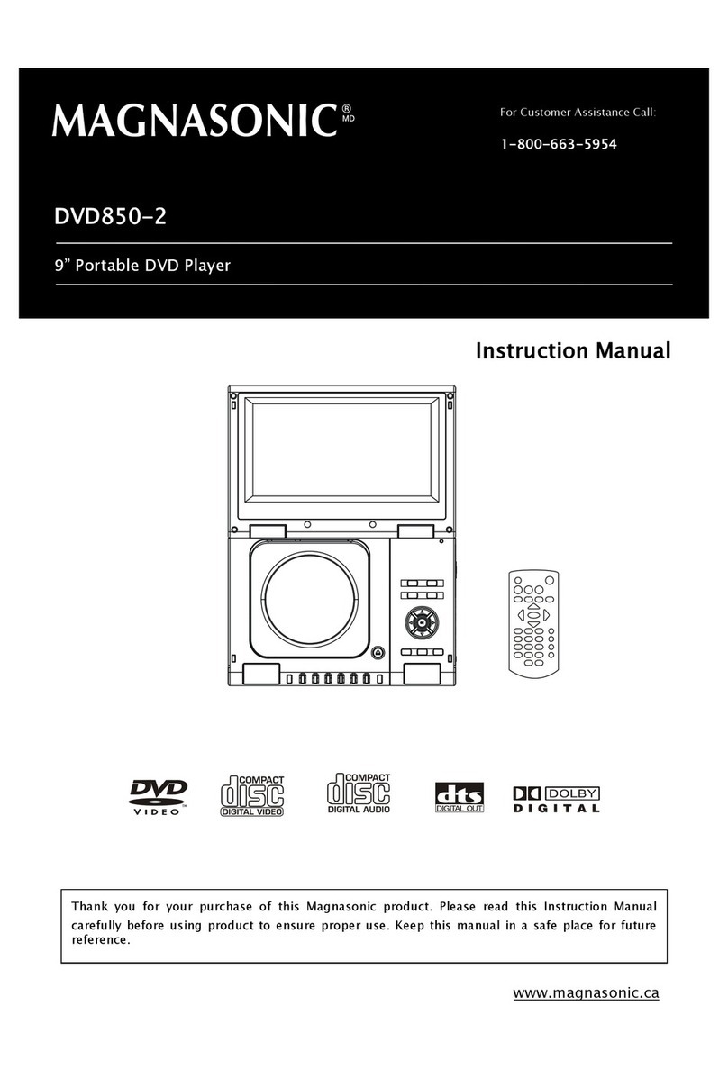 Magnasonic DVD850-2 instruction manual