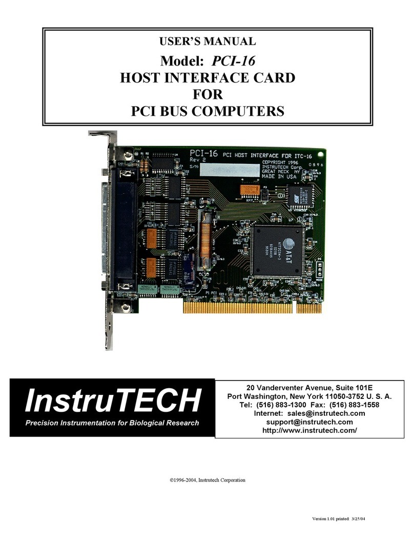 Instrutech PCI-16 User manual