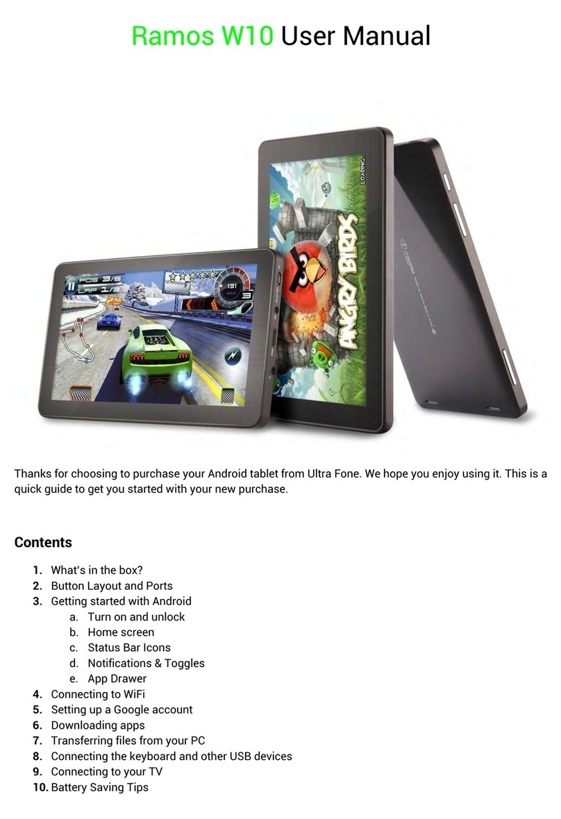 Ultra Fone Ramos W10 user manual