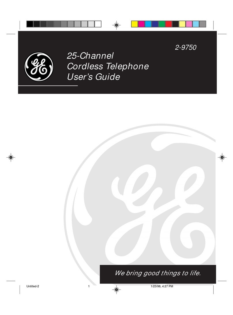 GE 2-9750 User manual