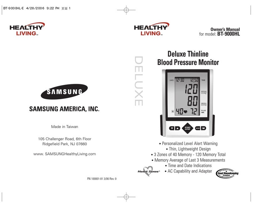 Healthy Living Deluxe Thinline BT-9000HL User manual