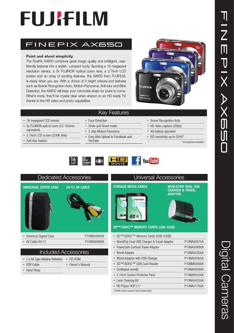 FujiFilm FinePix AX650 Technical specification