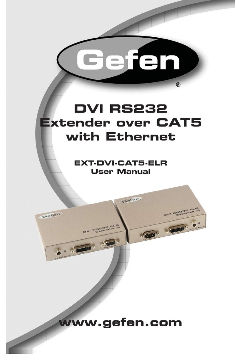 Gefen EXT-DVI-CAT5-ELR User manual
