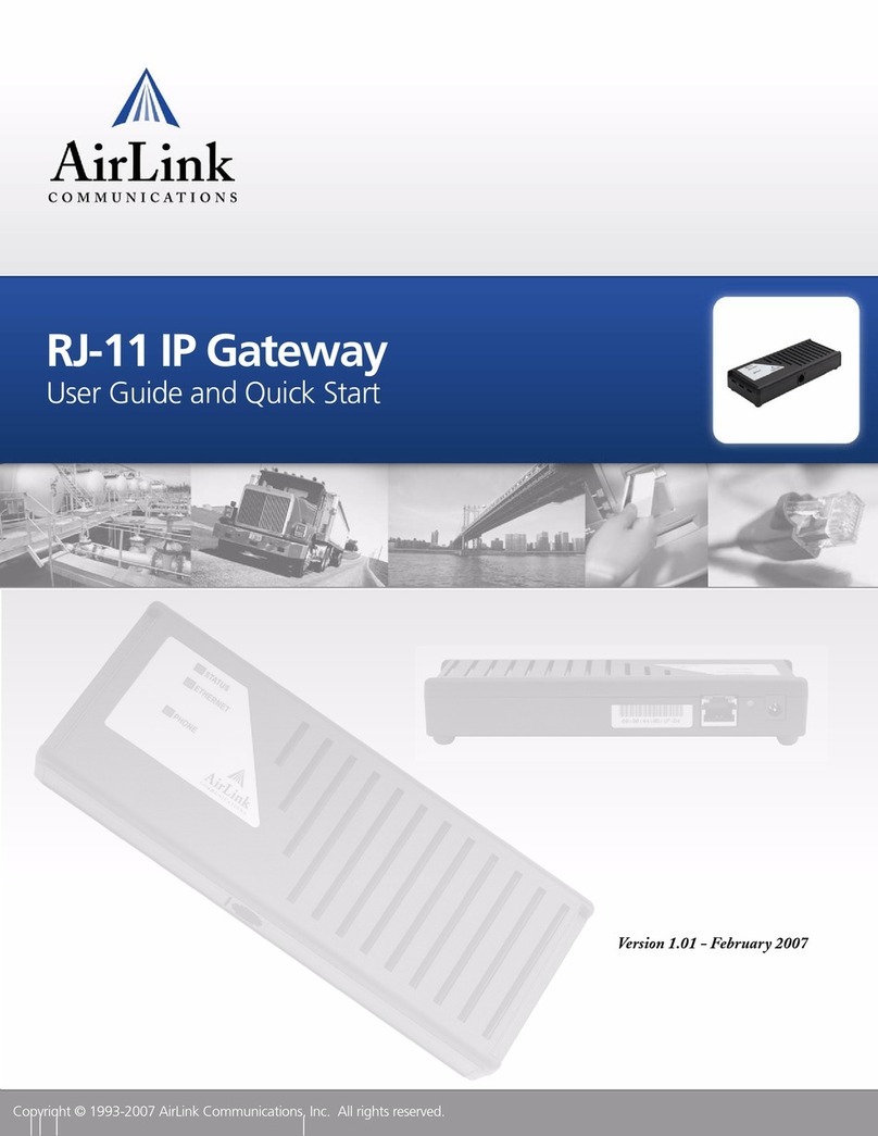 AirLink Communications Host RJ-11 User manual