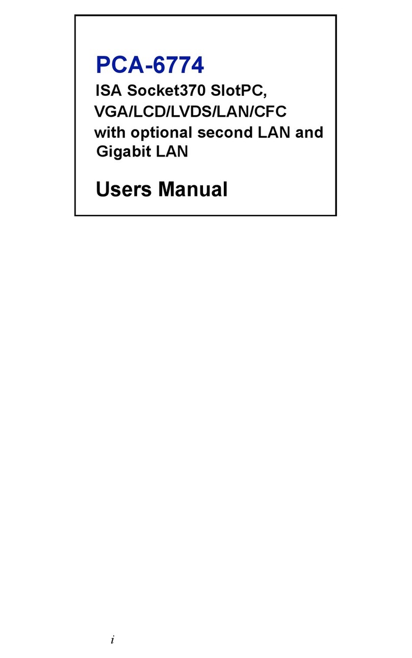 Advantech PCA-6774 User manual