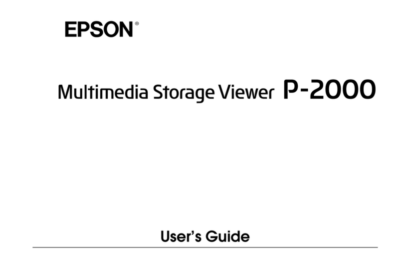 Epson P-2000 - Multimedia Storage Viewer User manual