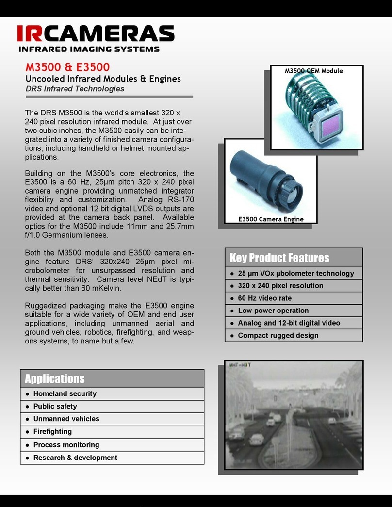 IRCAMERAS M3500 Specifications