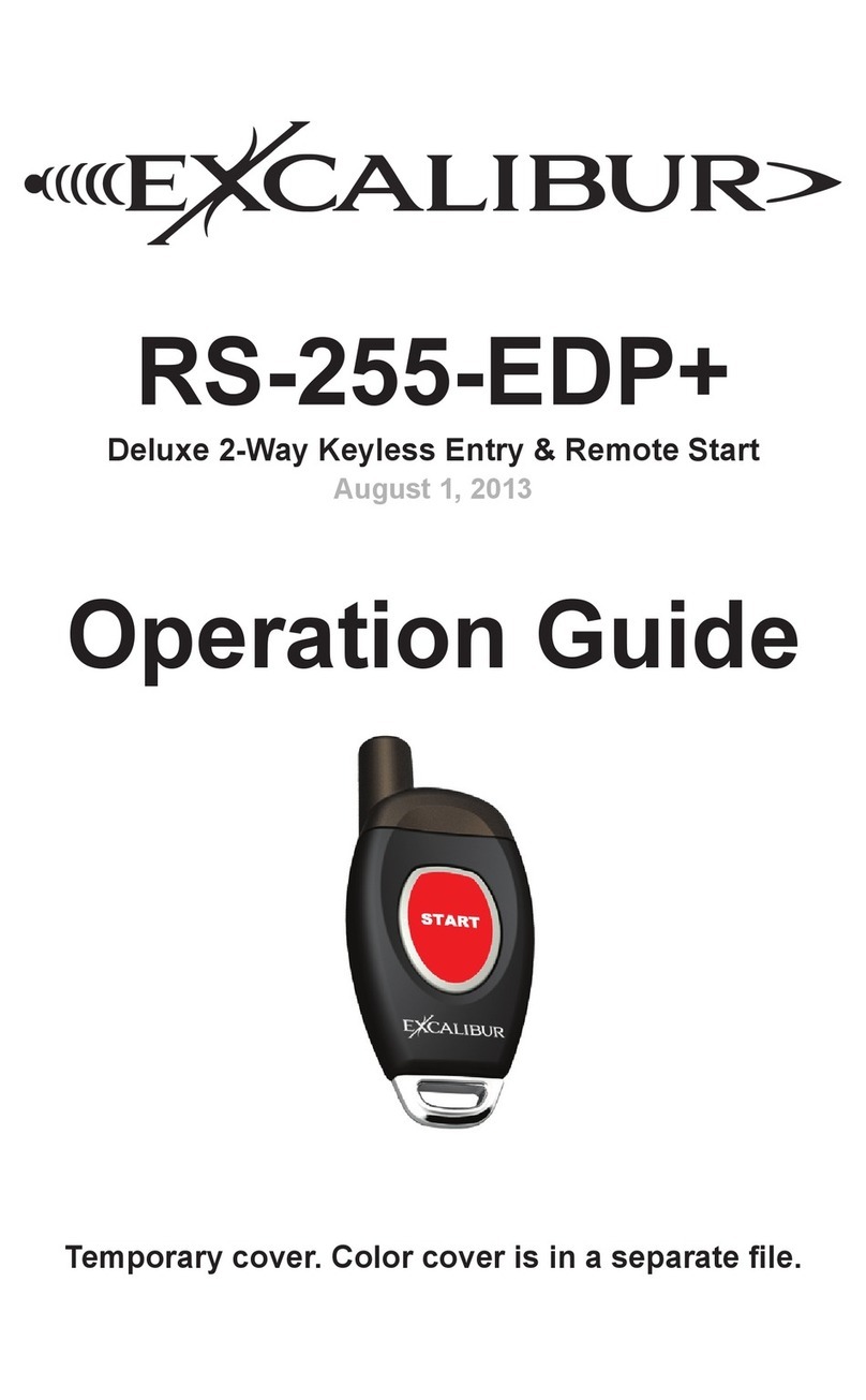 Excalibur RS-255-EDP+ User manual Excalibur RS-255-EDP+ User manual