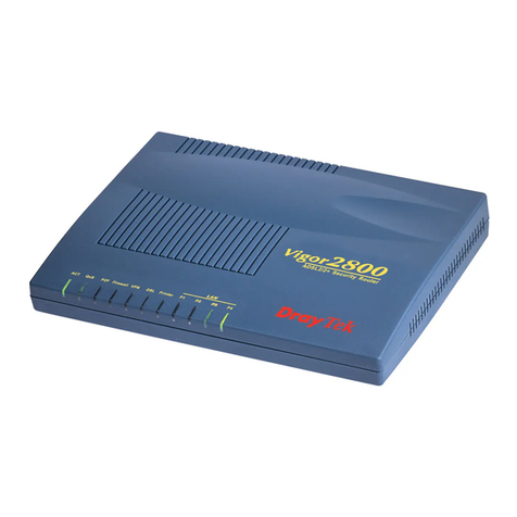 Draytek Vigor2800 Series user guide
