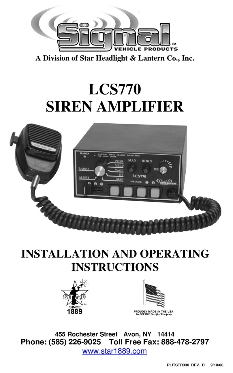 Signal LCS770 Installation and operating instructions