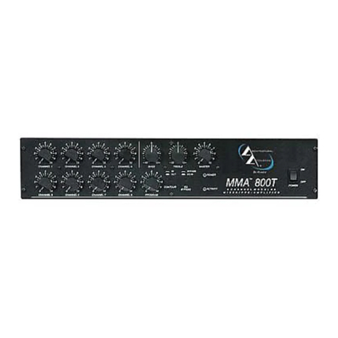 Peavey Architectural Acoustics MMA 800T User manual