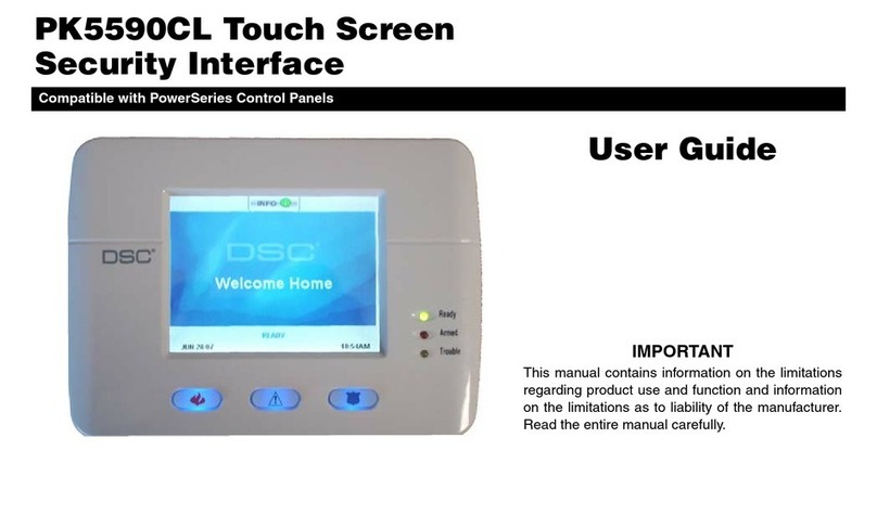 DSC PK5590CL user guide