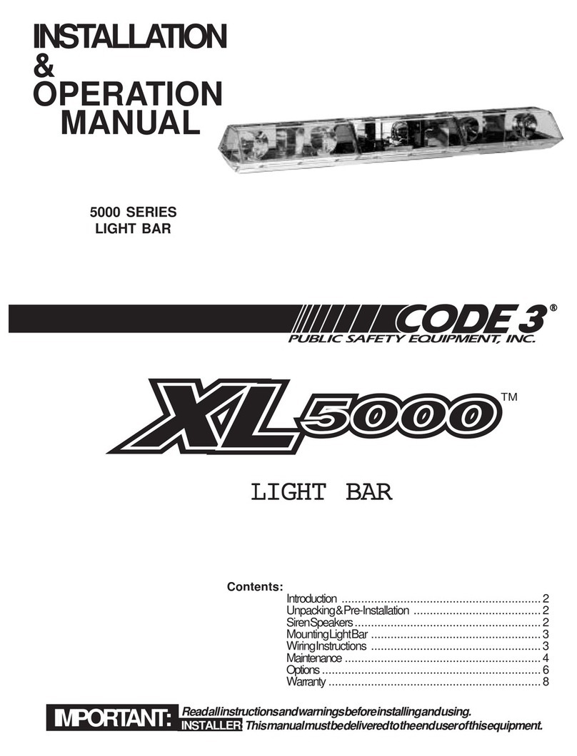 Code 3 XL5000 User manual
