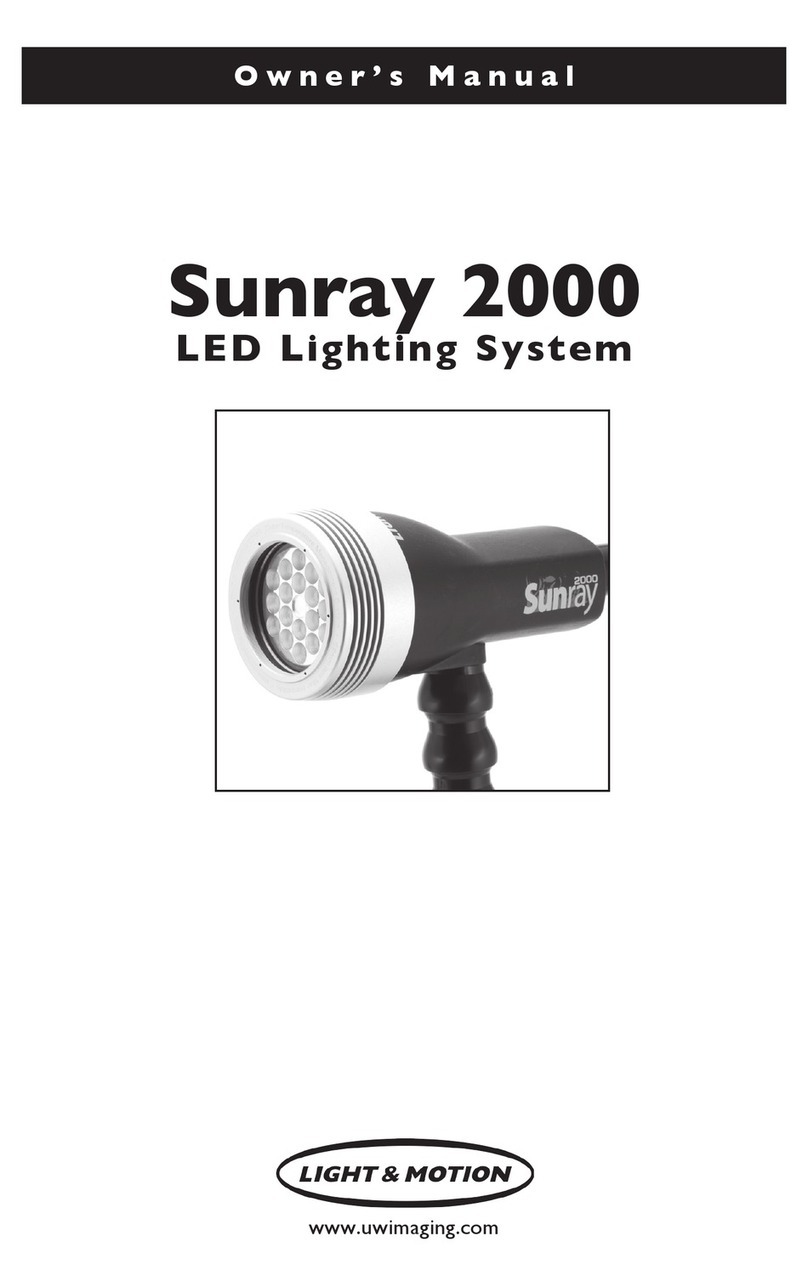 Light & Motion Sunray 2000 owner's manual