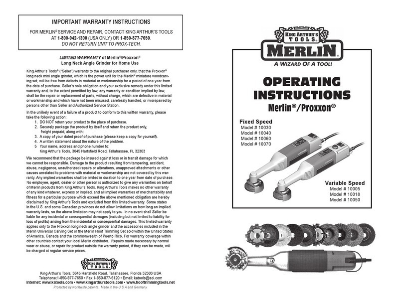 Merlin 10030 operating instructions