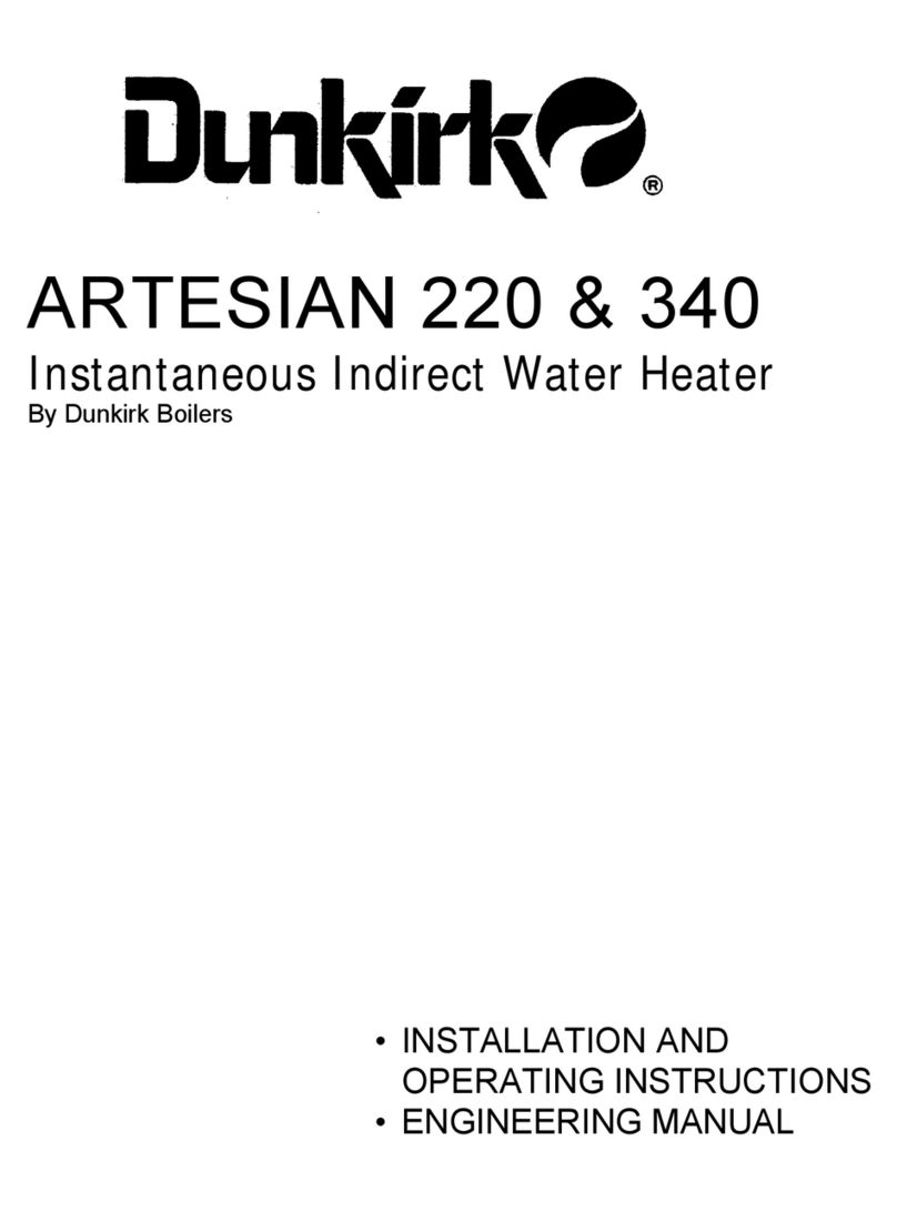Dunkirk ARTESIAN 220 Installation and operating instructions
