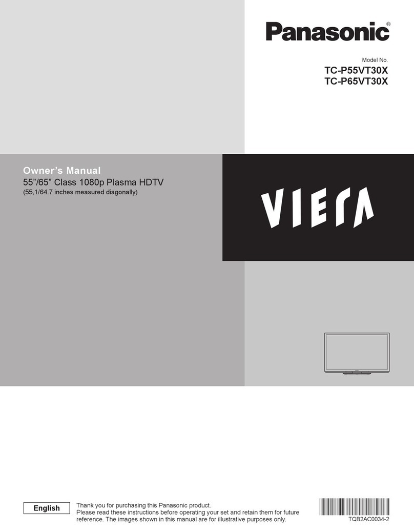 Panasonic Viera TC-P55VT30X User manual