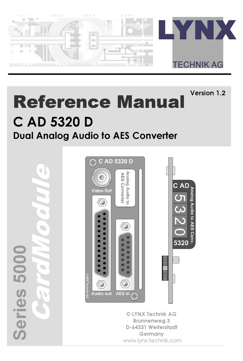 Lynx C AD 5320 D User manual