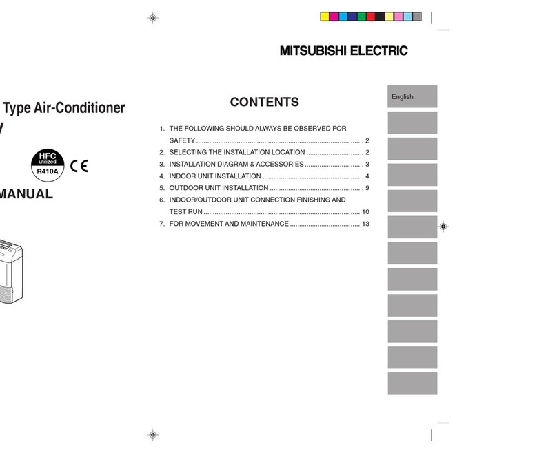 Mitsubishi Electric MCFH-A24WV User manual Mitsubishi Electric MCFH-A24WV User manual