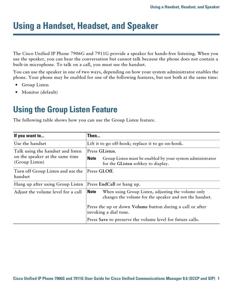 Cisco 7906G - Unified IP Phone VoIP User manual