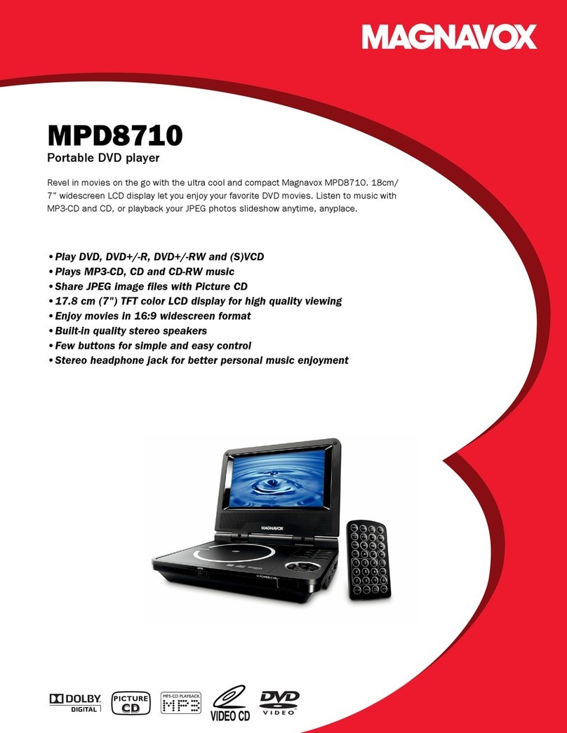 Magnavox MPD8710 Installation instructions