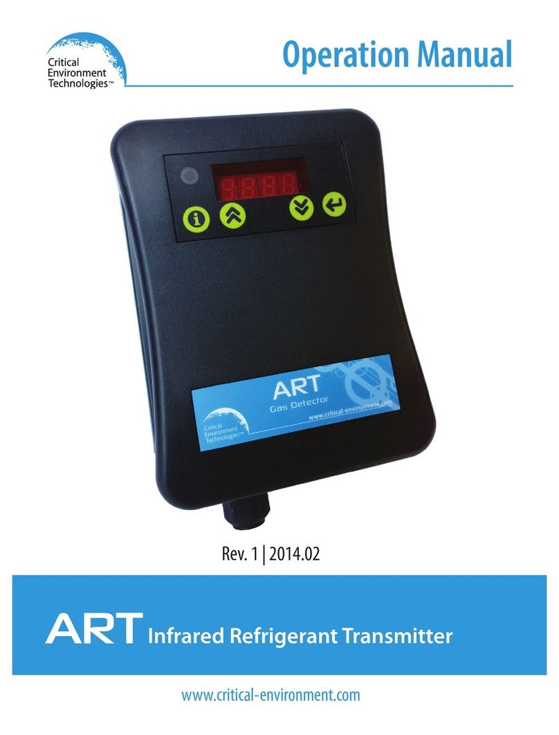 Critical Environment Technologies ART Operation manual