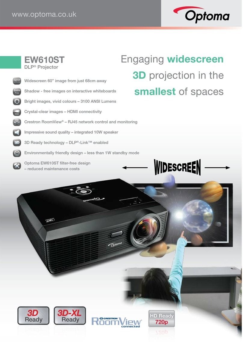 Optoma EW610ST User manual