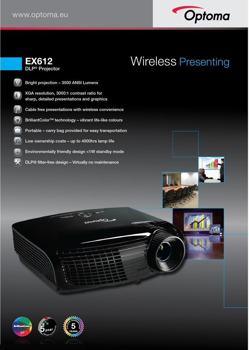 Optoma EX612 Brochure & specs